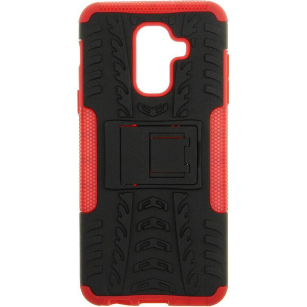 

Чехол-накладка TOTO Dazzle kickstand 2 in 1 phone case для Samsung Galaxy A6 Plus 2018 Red