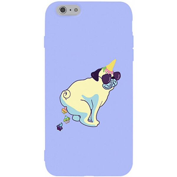 

Чехол-накладка TOTO Matt Tpu 2mm Print Case Apple iPhone 6/6s #77 Kakedog Light Purple