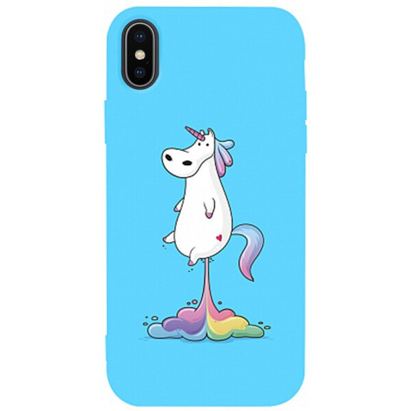 

Чехол-накладка TOTO Matt Tpu 2mm Print Case Apple iPhone X/XS #30 Unicorn Puk Sky Blue