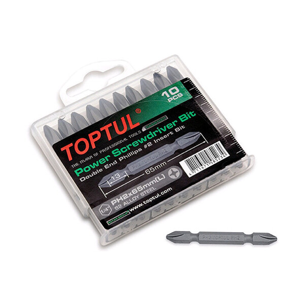 

Набор Бит Двухсторонних Toptul 1/4" Ph2Х65Мм 10Шт. Gaaw1001