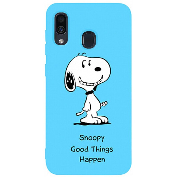 

Чехол-накладка TOTO Matt Tpu 2mm Print Case Samsung Galaxy A20/A30 #64 Snoopy Sky Blue