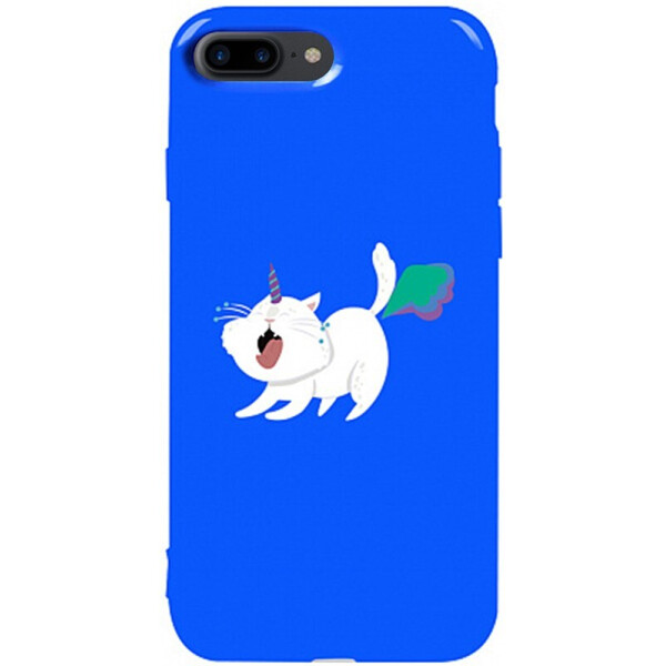 

Чехол-накладка TOTO Pure Tpu 2mm Print Case Apple iPhone 7 Plus/8 Plus #6 Cat Puk Blue