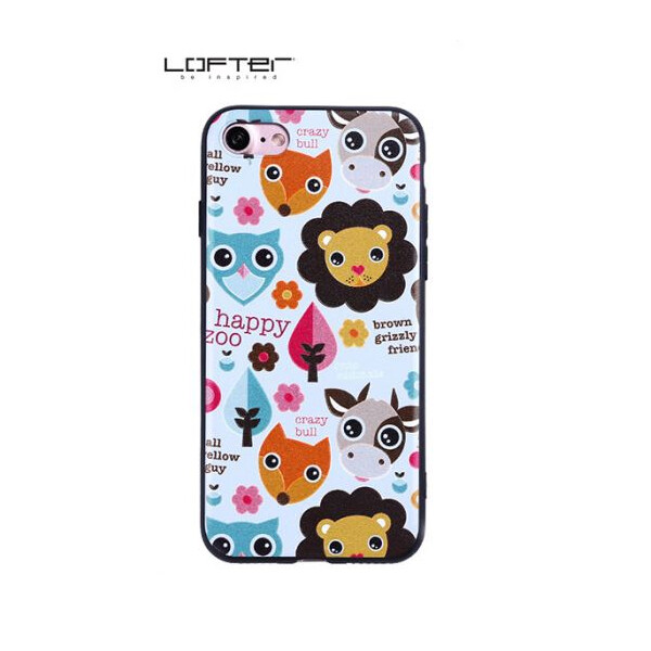 

TPU чехол Animals Print Series для Apple iPhone 7 plus / 8 plus (5.5) (Happy Zoo) (56279)