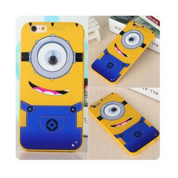 

TPU+PC чехол IMD Print Миньоны для Apple iPhone 5/5S/SE (Смеющийся Миньон) (42572)