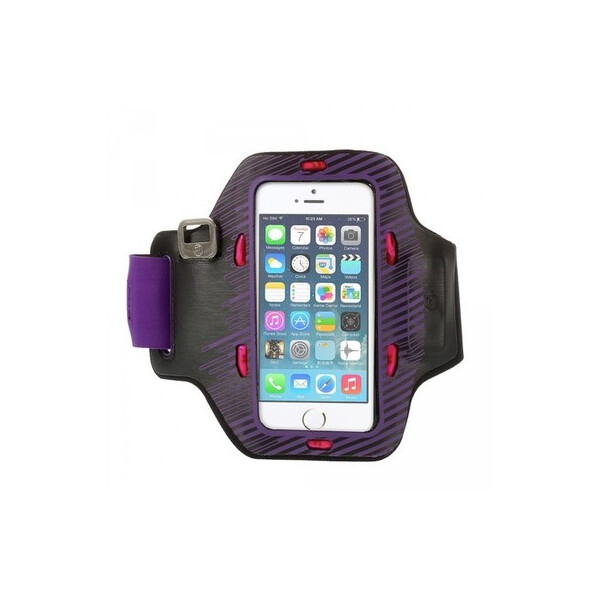 

Неопреновый спортивный чехол на руку с подсветкой для Apple iPhone 5/5S/SE (Фиолетовый) (28707)