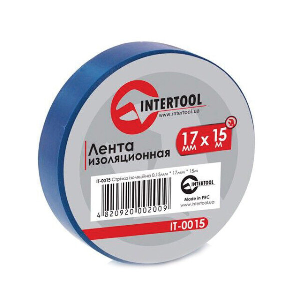

Лента Изоляционная 0.15Mm*17Mm*15M Синяя Intertool It-0015
