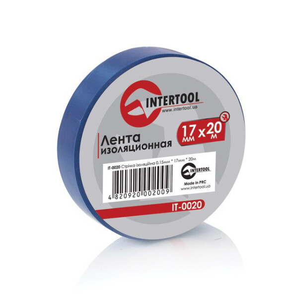 

Лента Изоляционная 0.15Мм*17Мм*20М Синяя Intertool It-0020