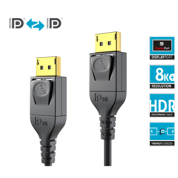

Кабель DisplayPort 1.4 8K PureInstall PI5010-050 - 5m