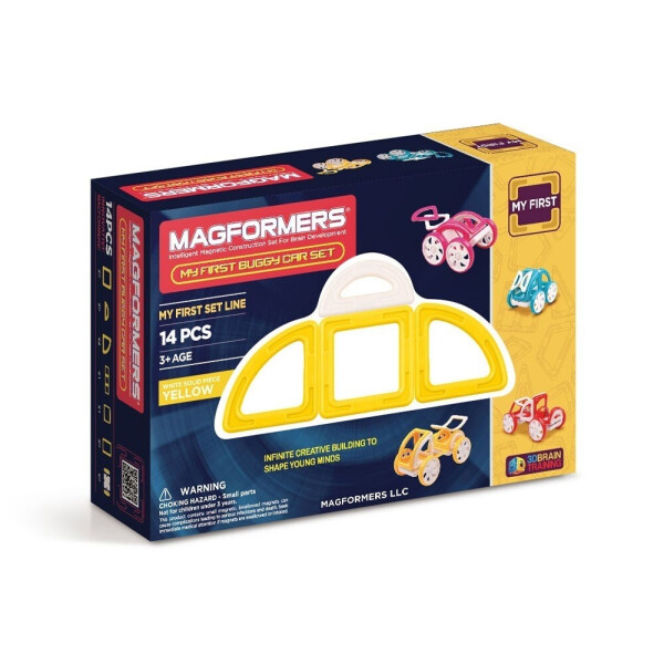 

Магнитный конструктор Magformers Мой первый желтый автомобиль 14 элементов (702005)