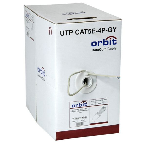 

Витая пара ORBIT UTP CAT5E-4P-GY 305 м