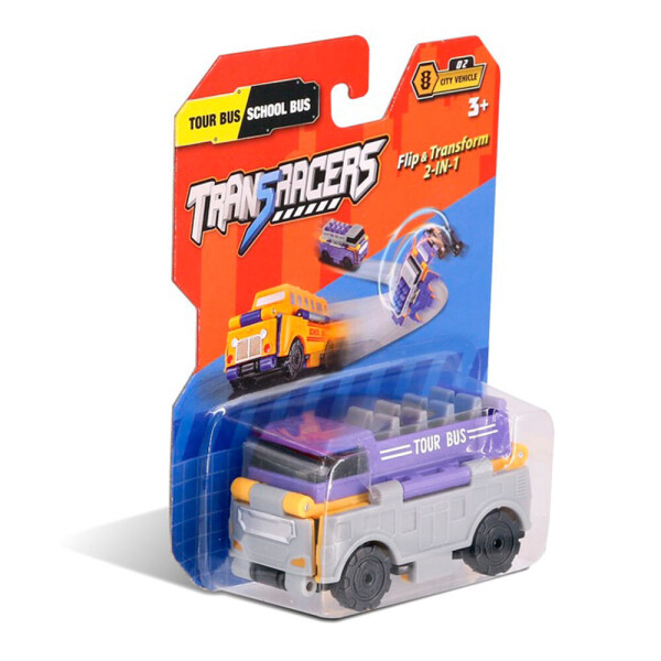 

Машинка трансформер TransRacers 2 в 1 Туристический и Школьный автобус (6523174)