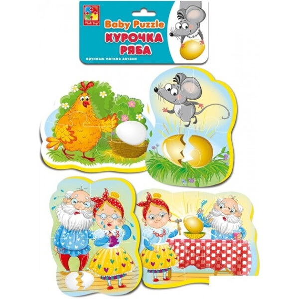 

Беби пазлы Vladi Toys Сказки Курочка ряба (VT1106-61)