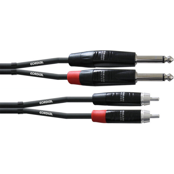 

Коммутационный кабель 2xJack—2xRCA 0.6м Cordial CIU 0,6 PC