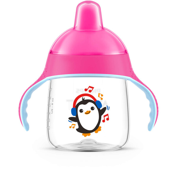 

Чашка с носиком и ручками Philips Avent розовый 260 мл (SCF753/07)