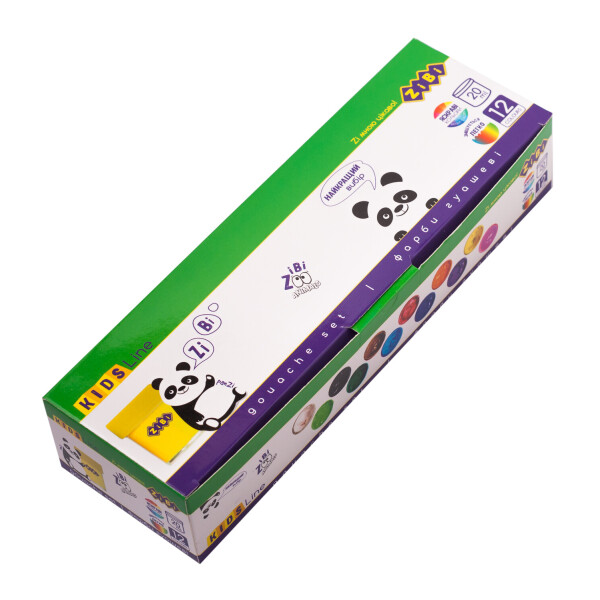 

Краски гуашевые ZiBi Kids Line 12 цветов (ZB.6604)