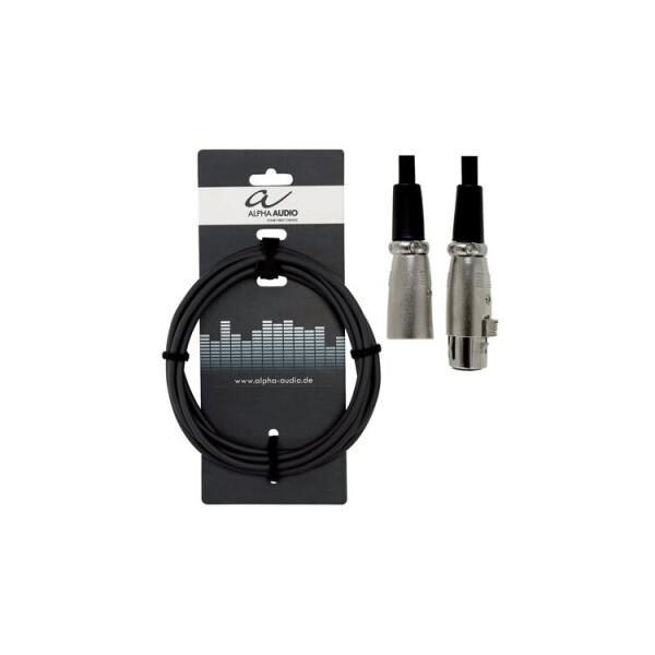 

Микрофонный кабель XLR (m) - XLR (f) 9м Alpha Audio Basic 190050