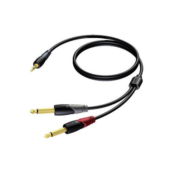 

Коммутационный кабель Mini Jack— 2хJack 3 м Procab CLA713/3