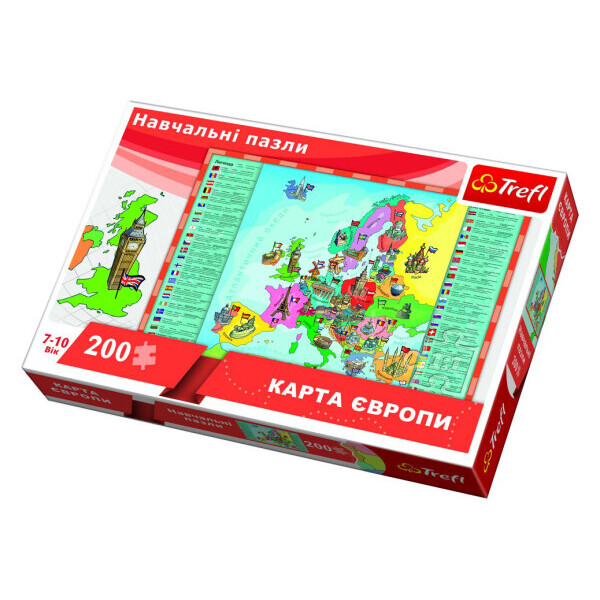 

Пазл Trefl Карта Эвропы 200 элементов (TFL-15530)