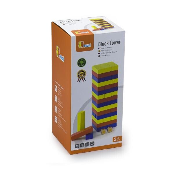 

Настольная игра Viga Toys Цветная дженга (56215)