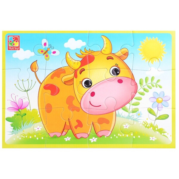 

Пазлы мягкие Vladi Toys А5 Теленок 12 элементов (VT1103-62)