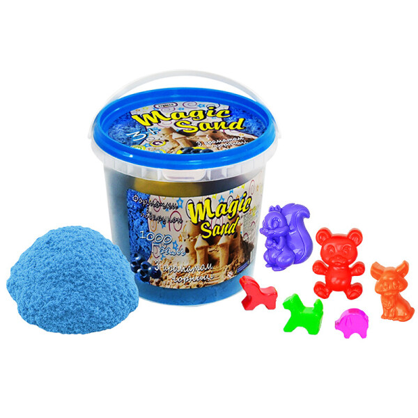

Кинетический песок Strateg Magic Sand в ведре голубой с ароматом черники (372-10)