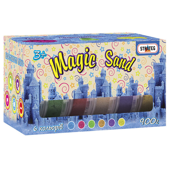 

Набор для творчества Strateg Magic sand 6 цветов (51000)