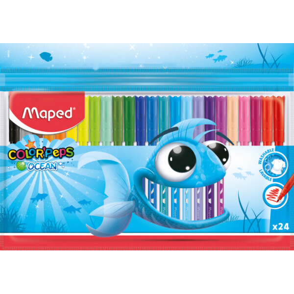 

Фломастеры Maped Color Peps Ocean 24 цвета (MP.845722)