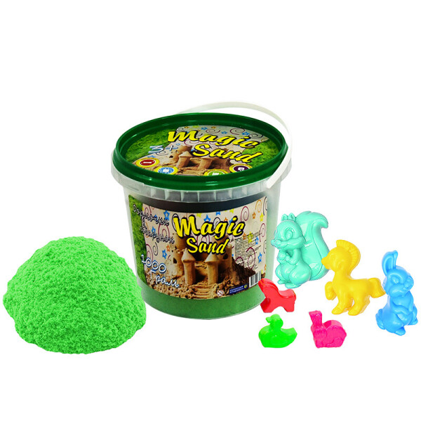 

Кинетический песок Strateg Magic Sand в ведре зеленый (372-5)