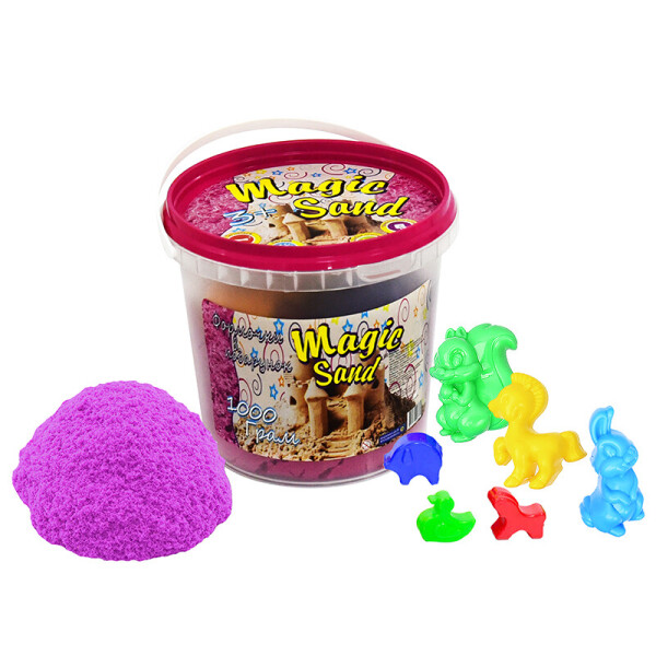 

Кинетический песок Strateg Magic Sand в ведре розовый (372-3)