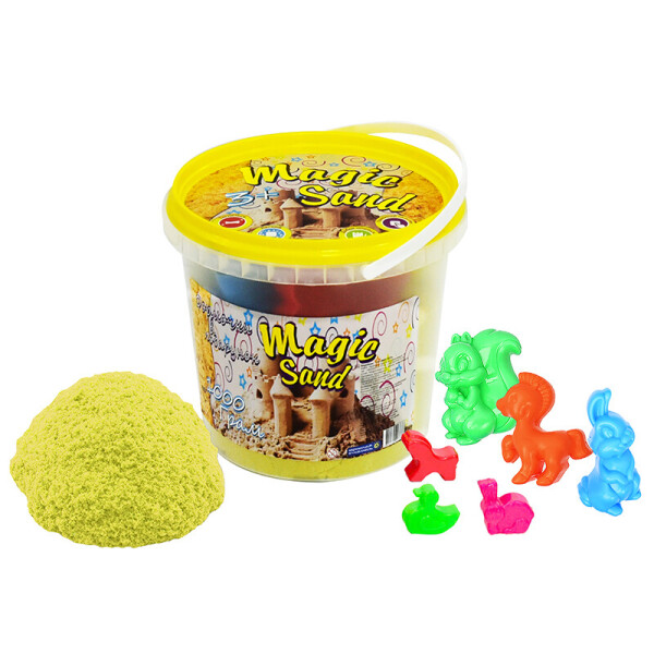 

Кинетический песок Strateg Magic Sand в ведре желтый (372-6)