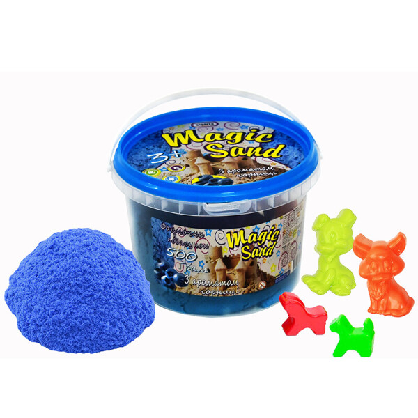 

Набор для творчества Strateg Magic sand голубого цвета с ароматом черники (371-10)
