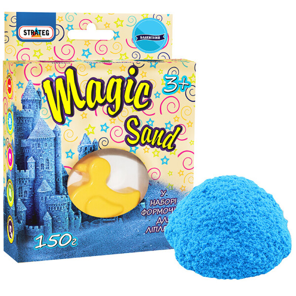 

Набор для творчества Strateg Magic sand голубого цвета с формочкой (39302)
