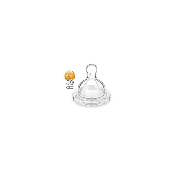 

Соска силиконовая Philips Avent Classic Быстрый поток (SCF634/27)