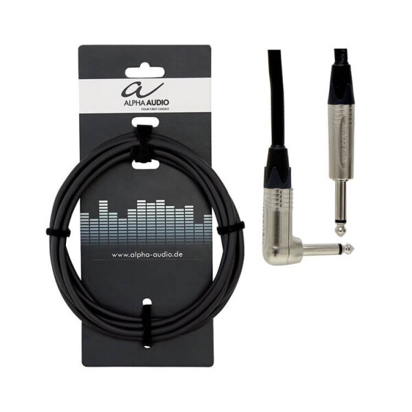 

Инструментальный кабель Jack 6,3 - угловой Jack 6,3 9м Alpha Audio Peack Line 190.830