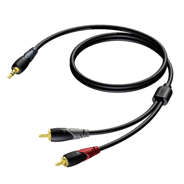 

Коммутационный кабель Mini-Jack 3,5 — 2хRCA 1,5 м Procab CLA711/1,5