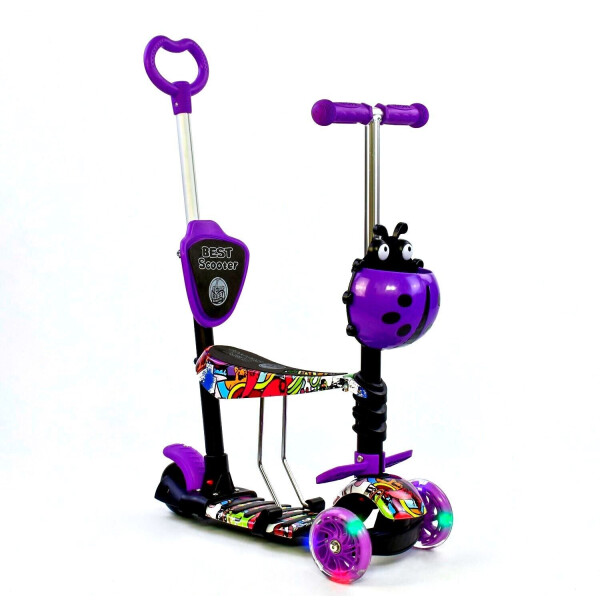 

Самокат Best Scooter 5 в 1 Граффити Фиолетовый 6900066317125