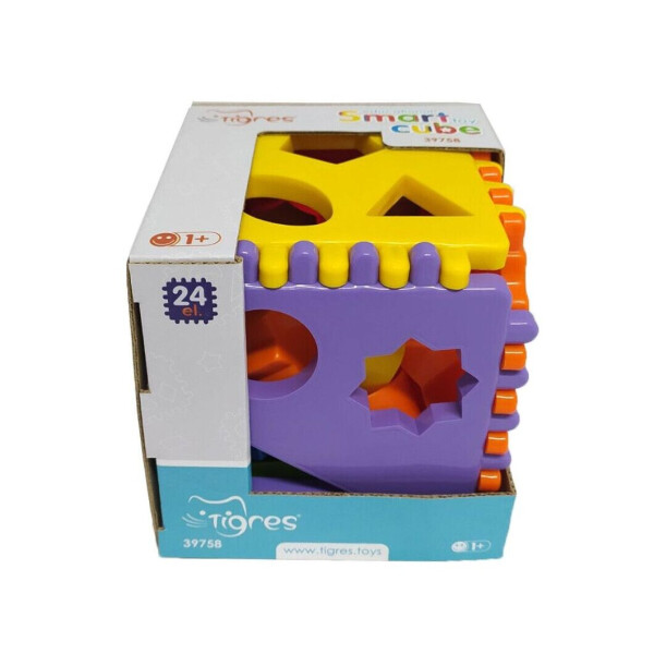 

Игрушка сортер Tigres Smart cube 24 элемента в коробке (39758)