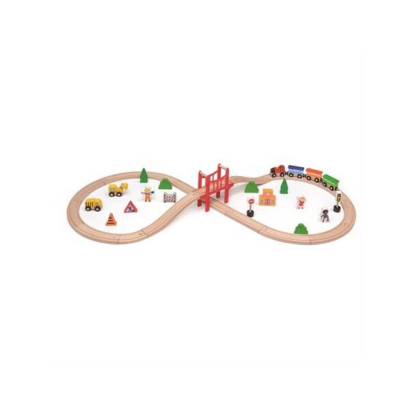 

Игровой набор Viga Toys Железная дорога 39 деталей (50266)