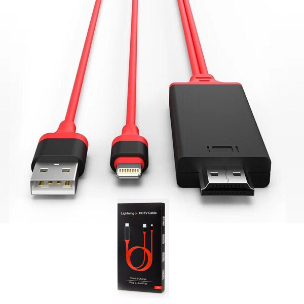 

Конвертер Cablexpert USB-Lightning-HDMI 1.8м MHL 4K/2K