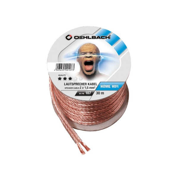 

Акустический кабель 2х1,5 мм² Oehlbach Speaker Wire SP-15/3000 30 м