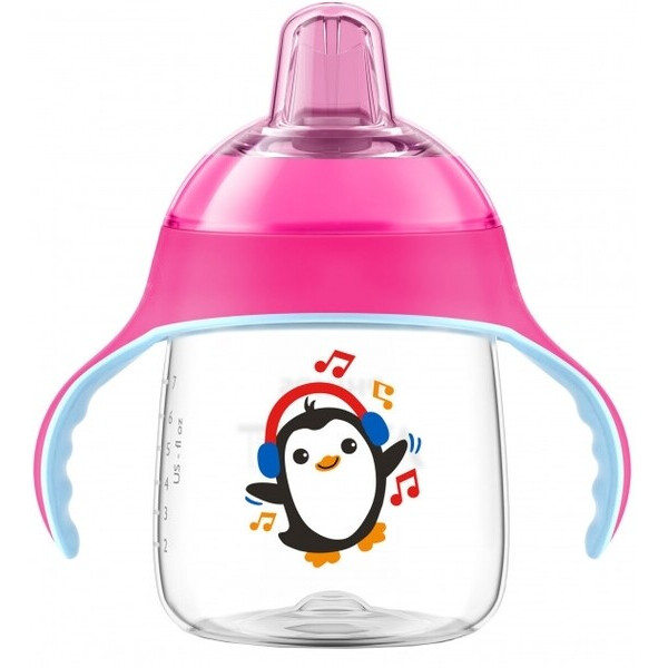 

Чашка непроливайка Philips Avent с носиком розовый 260 мл (SCF747/03)