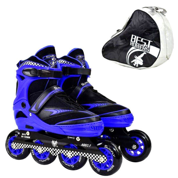 

Беговые роликовые коньки Best roller 35-38 размер черно-синие 55491048