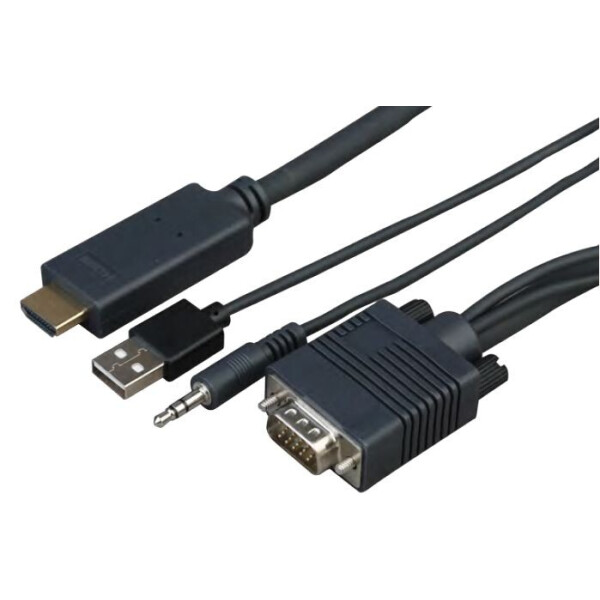 

Кабель VGA+audio-HDMI 1 м VegaCable CABVGAMJHDMI1