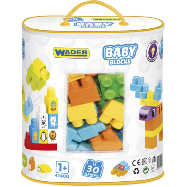 

Конструктор Wader Baby Blocks Мои первые кубики (41400)