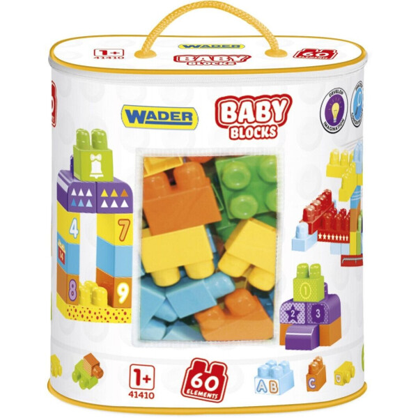 

Конструктор Wader Baby Blocks Мои первые кубики (41410)