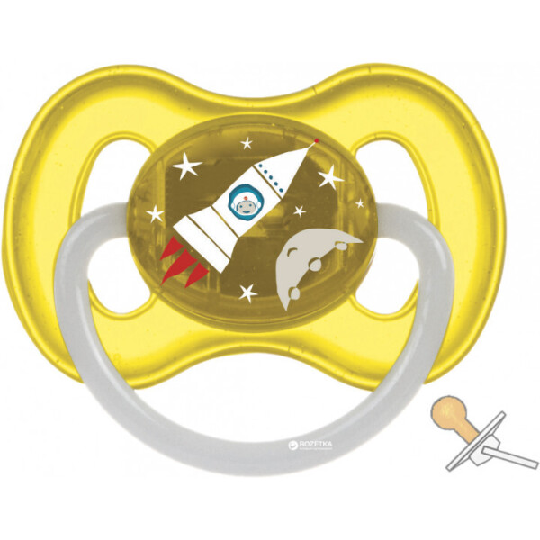 

Пустышка латексная Canpol Babies Space от 0-6 месяцев Желтая (23/221_yel)