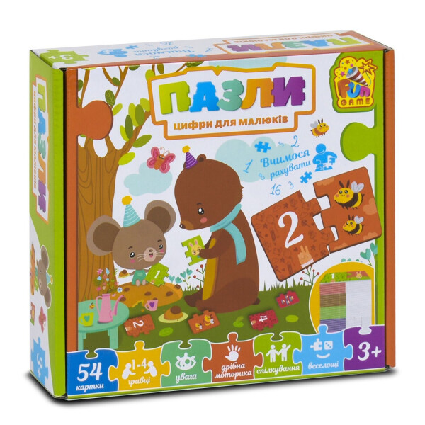 

Настольная игра Fun Game Пазлы и цифры для малышей (64575)