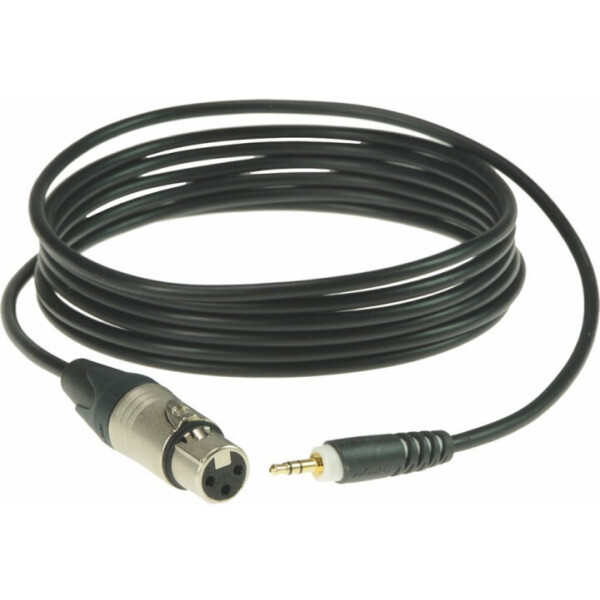 

Микрофонный кабель XLR Female - Mini Jack 3,5 - 3 м KLOTZ AU-MF0300