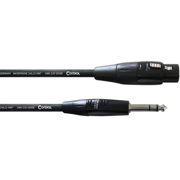 

Балансный аудио кабель Jack 6.3 — XLR Female 1.5м Cordial CIM 1,5 FV