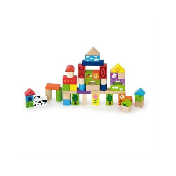 

Набор строительных блоков Viga Toys Ферма 50 шт (50285)